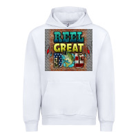 White reel great dad Urban Hoodie - HRA Design Shop