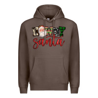 Coffee howdy santa Premium Hoodie - FaDigitalArtStudio