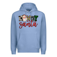 Colony Blue howdy santa Premium Hoodie - FaDigitalArtStudio
