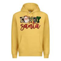 Antique Gold howdy santa Premium Hoodie - FaDigitalArtStudio