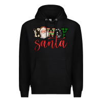 Black howdy santa Premium Hoodie - FaDigitalArtStudio