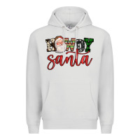 Dove Grey howdy santa Premium Hoodie - FaDigitalArtStudio