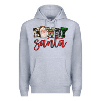 Heather Grey howdy santa Premium Hoodie - FaDigitalArtStudio