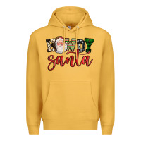 Mustard howdy santa Premium Hoodie - FaDigitalArtStudio