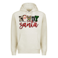 Oatmeal Heather howdy santa Premium Hoodie - FaDigitalArtStudio