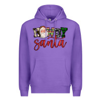 Purple howdy santa Premium Hoodie - FaDigitalArtStudio