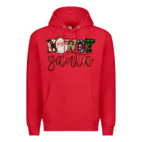 Red howdy santa Premium Hoodie - FaDigitalArtStudio