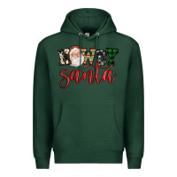 Sports Green howdy santa Premium Hoodie - FaDigitalArtStudio