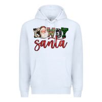 White howdy santa Premium Hoodie - FaDigitalArtStudio