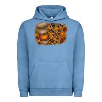 Pigment Pebble Blue tis the season to be basic Urban Hoodie - RacoonDesign