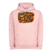 Pigment Salmon tis the season to be basic Urban Hoodie - RacoonDesign