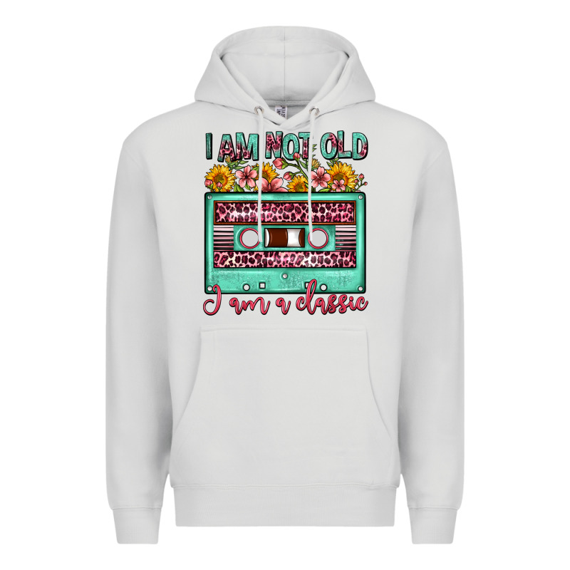 I Am Not Old I Am A Classic Sunflower Floral Casse Premium Hoodie by FaDigitalArtStudio | Teevron