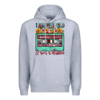 Heather Grey i am not old i am a classic sunflower floral casse Premium Hoodie - FaDigitalArtStudio