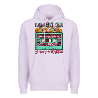 Lilac i am not old i am a classic sunflower floral casse Premium Hoodie - FaDigitalArtStudio