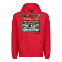 Red i am not old i am a classic sunflower floral casse Premium Hoodie - FaDigitalArtStudio