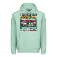Seafoam i am not old i am a classic sunflower floral casse Premium Hoodie - FaDigitalArtStudio