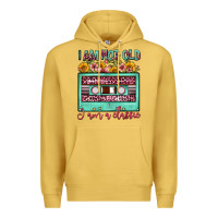 Antique Gold i am not old i am a classic sunflower floral casse Premium Hoodie - FaDigitalArtStudio