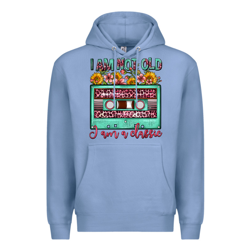 I Am Not Old I Am A Classic Sunflower Floral Casse Premium Hoodie by FaDigitalArtStudio | Teevron