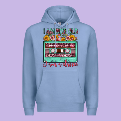 I Am Not Old I Am A Classic Sunflower Floral Casse Premium Hoodie Designed By Fadigitalartstudio
