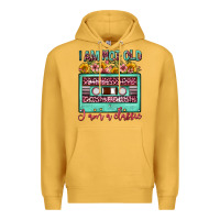 Mustard i am not old i am a classic sunflower floral casse Premium Hoodie - FaDigitalArtStudio