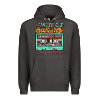 Smoke i am not old i am a classic sunflower floral casse Premium Hoodie - FaDigitalArtStudio