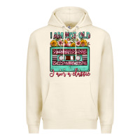 Tofu i am not old i am a classic sunflower floral casse Premium Hoodie - FaDigitalArtStudio