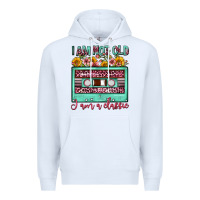 White i am not old i am a classic sunflower floral casse Premium Hoodie - FaDigitalArtStudio