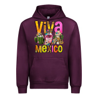 Mauve Wine viva mexico mexican coffee cups Urban Hoodie - FaDigitalArtStudio