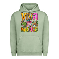 Pigment Oil Green viva mexico mexican coffee cups Urban Hoodie - FaDigitalArtStudio