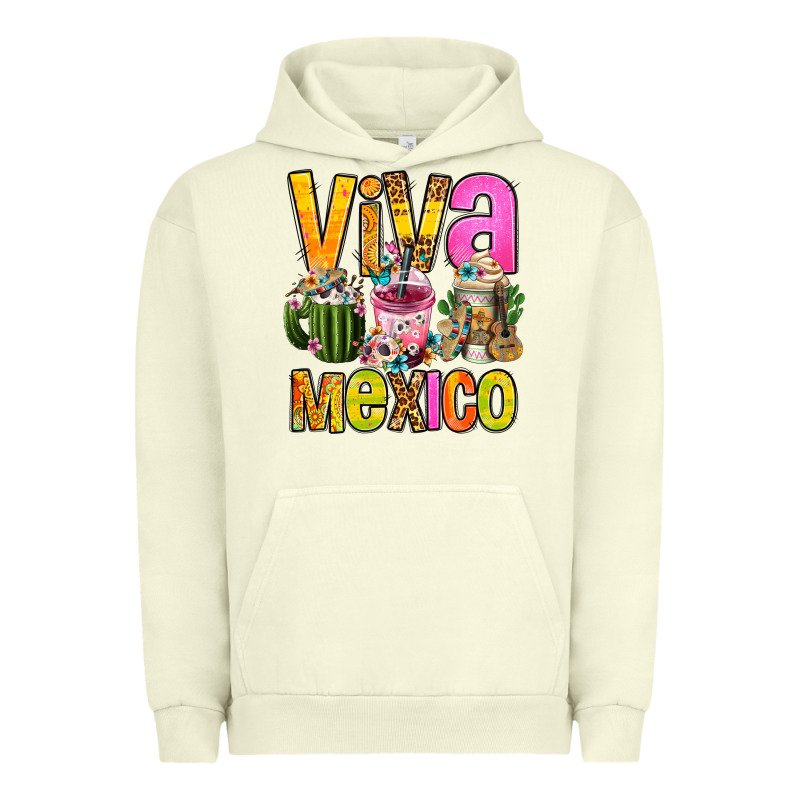 Viva Mexico Mexican Coffee Cups Urban Hoodie by FaDigitalArtStudio | Teevron