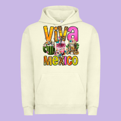 Viva Mexico Mexican Coffee Cups Urban Hoodie Designed By Fadigitalartstudio