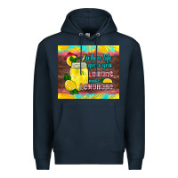 Navy when life gives you lemons make lemonade Premium Hoodie - HRA Design Shop