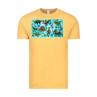 Vintage Mustard dinosaurs sippy cup Vintage Tee - Artiststas