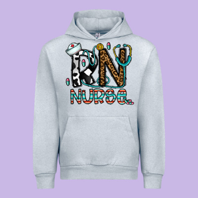 Rn Nurse Urban Hoodie Designed By Cowhidedigitalart