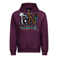 Mauve Wine rn nurse Urban Hoodie - CowhideDigitalArt