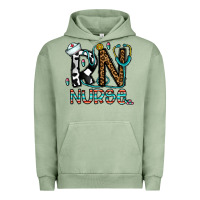 Pigment Oil Green rn nurse Urban Hoodie - CowhideDigitalArt