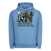 Pigment Pebble Blue rn nurse Urban Hoodie - CowhideDigitalArt