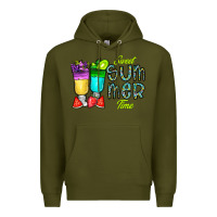 Army Green sweet summer time3 Premium Hoodie - CowhideDigitalArt