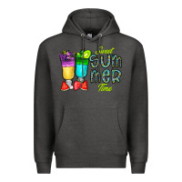Charcoal Heather sweet summer time3 Premium Hoodie - CowhideDigitalArt