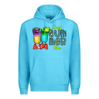 Ocean Blue sweet summer time3 Premium Hoodie - CowhideDigitalArt