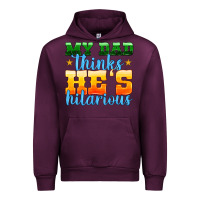 Mauve Wine my dad thinks he is hilarious Urban Hoodie - HRA Design Shop