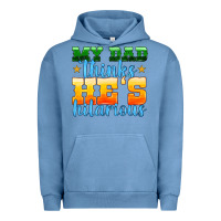 Pigment Pebble Blue my dad thinks he is hilarious Urban Hoodie - HRA Design Shop