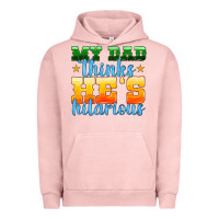 Pigment Salmon my dad thinks he is hilarious Urban Hoodie - HRA Design Shop
