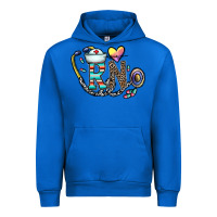 Cobalt Rn Urban Hoodie - CowhideDigitalArt