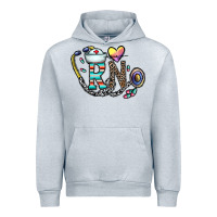 Heather Grey Rn Urban Hoodie - CowhideDigitalArt