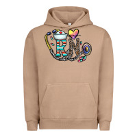 Pigment Burro Rn Urban Hoodie - CowhideDigitalArt