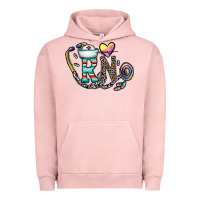 Pigment Salmon Rn Urban Hoodie - CowhideDigitalArt