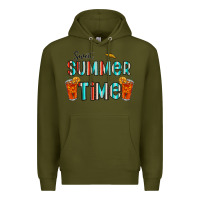 Army Green sweet summer time Premium Hoodie - CowhideDigitalArt