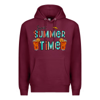 Burgundy sweet summer time Premium Hoodie - CowhideDigitalArt