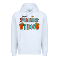 White sweet summer time Premium Hoodie - CowhideDigitalArt